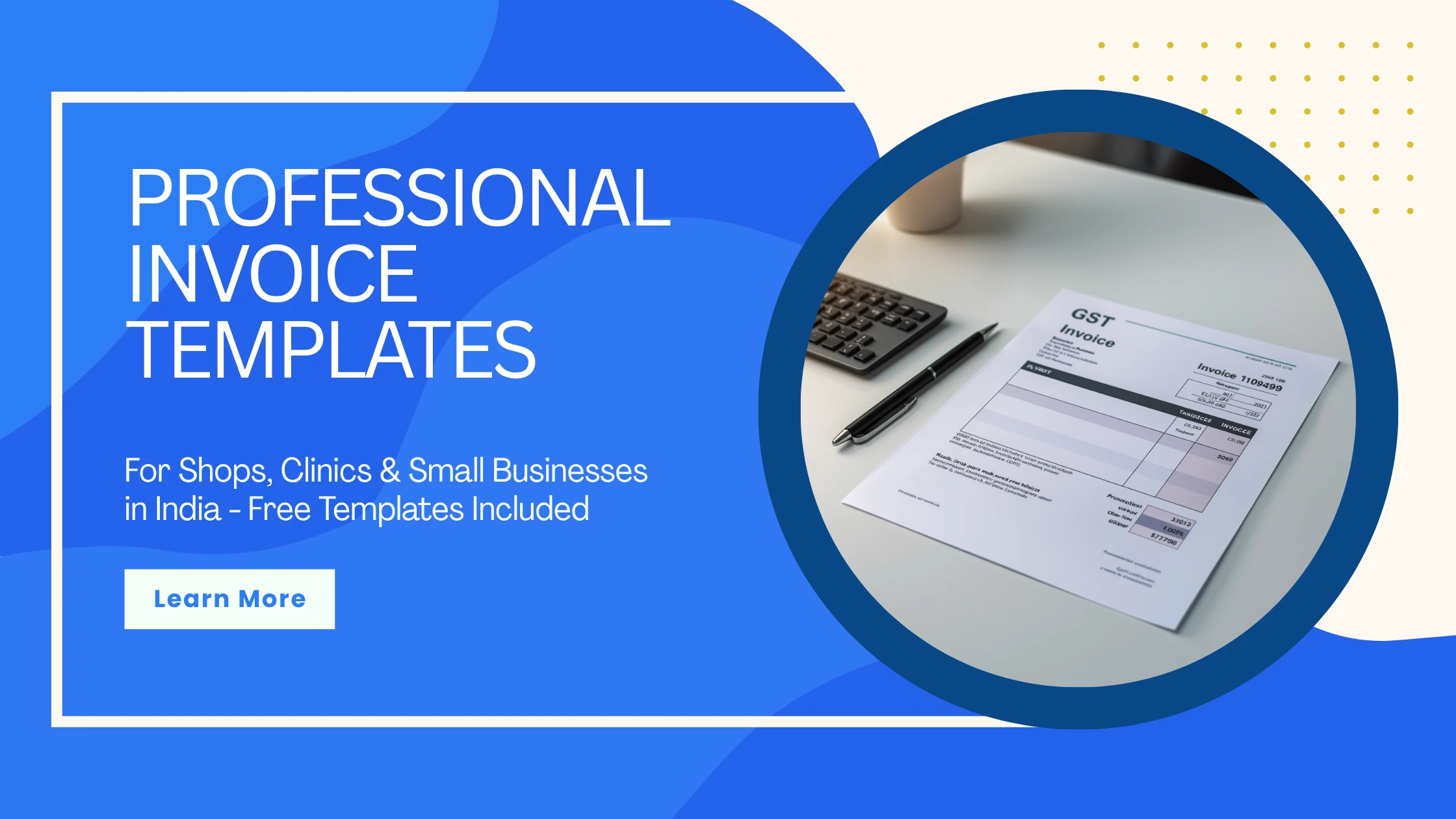 Professional Invoice Format for Shops, Clinics & Small Businesses in India