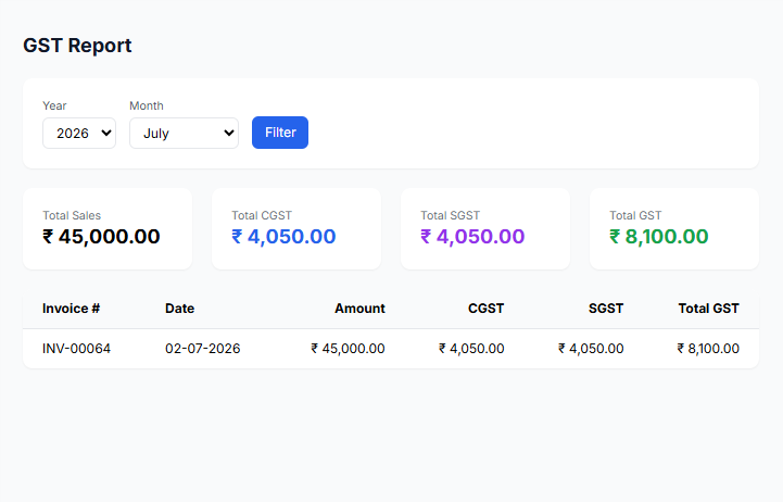 GST Invoice Preview - Professional GST Invoice
